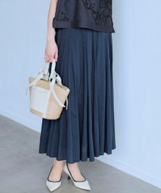 23区 ソフトボリューム ギャザーフレアスカート