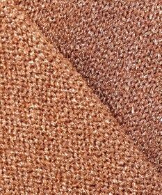 BEIGE， 【洗える】VANDA / ラメ入りクルーネック半袖カーディガン