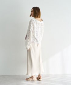 YECCA VECCA サテンフレアスカート