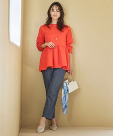 ANY SIS 【洗える】スポンディッシュペプラム ニット