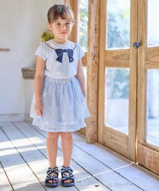 ANY KIDS リボン チュールスカート