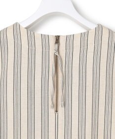 J.PRESS YORK STREET 【WOMEN】リネンストライプ ノースリーブ ワンピース