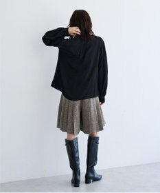 YECCA VECCA レース切替ボリューム袖ブラウス
