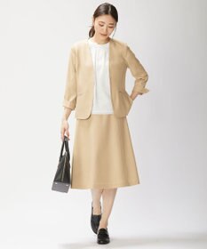 J.PRESS LADIES 【洗える・UVケア・速乾】OXIJEWELストレッチ フレアー スカート