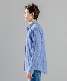 JOSEPH HOMME トライジャガード ストライプ ストレッチ レギュラーカラーシャツ