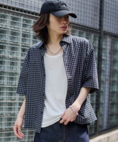 WEGO 【ユニセックス着用ITEM/MLサイズ展開】ミニチェックシャツ（SS）