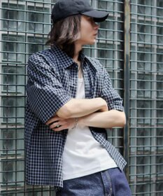 WEGO 【ユニセックス着用ITEM/MLサイズ展開】ミニチェックシャツ（SS）