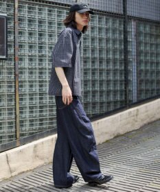 WEGO 【ユニセックス着用ITEM/MLサイズ展開】ミニチェックシャツ（SS）