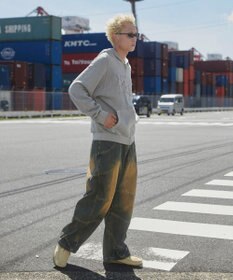 WEGO スーパービッグバレルレッグデニムパンツ