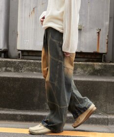 WEGO スーパービッグバレルレッグデニムパンツ