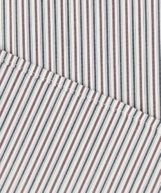 J.PRESS LADIES 【洗える】BEZ C/Ny ドビーストライプ フリルネック ブラウス