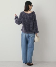 AMERICAN HOLIC Vネックシャギーニットプルオーバー