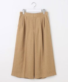 自由区 L 【17号サイズまで展開・SHIHOさん着用】ブライトリングツイード2タッククロップド パンツ