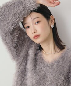 AMERICAN HOLIC Vネックシャギーニットプルオーバー