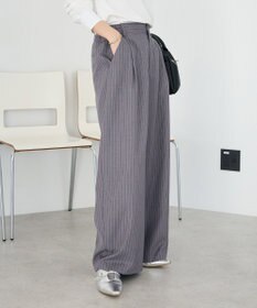 CRAFT STANDARD BOUTIQUE ストライプタックカーブパンツ