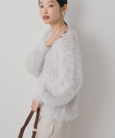 AMERICAN HOLIC Vネックシャギーニットプルオーバー