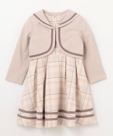 ANY KIDS ジャケット付き チェック ワンピース