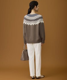 自由区 L 【17号サイズまで展開・SHIHOさん着用】ジョーゼットニット パンツ