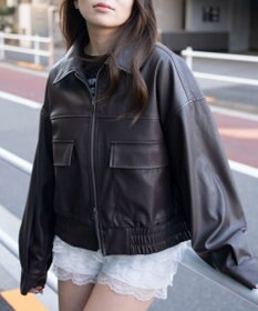 WEGO PUショートジャケット