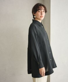 #Newans 【洗濯機可能】Aラインパネルチュニックシャツ