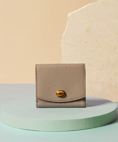 TOPKAPI 【TOPKAPI】gemdrops ジェムドロップ ミニエンボスレザー 天然石 二つ折り 財布