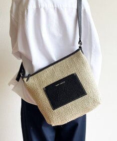 Hekhèr Le Style de Vie 【日本製 / 3WAY】ジュート×牛革 ショルダーバッグmedium