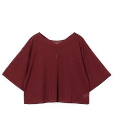Chacott シアーリブバッククロスTシャツ