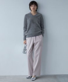 ICB L フォックスアルパカ Vネックプルオーバーニット