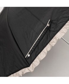 UNBILLION カシュネ cachenez / 【晴雨兼用】【日傘】UV カット率99％以上 PUバイカラーフリルトップレス折りたたみ傘
