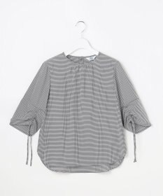 J.PRESS LADIES L 【一枚で着映え】アセVisギンガム ギンガム ブラウス