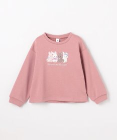 ANY KIDS なかよしサガラ刺繍 裏シャギー トレーナー