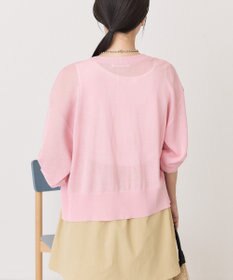AMERICAN HOLIC シアー配色ニットカーディガン