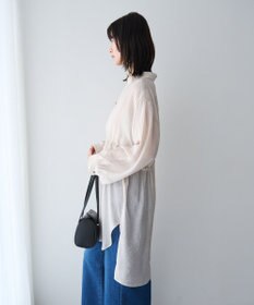 YECCA VECCA シアー2way袖バルーンチュニック