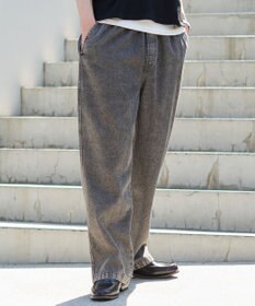 WEGO 【ユニセックス着用ITEM/ウエストゴム】ユルフィットデニムイージーパンツ
