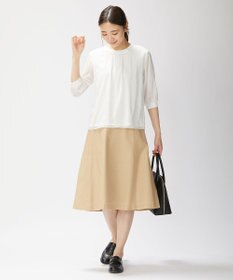 J.PRESS LADIES 【洗える・UVケア・速乾】OXIJEWELストレッチ フレアー スカート