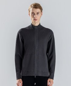 JOSEPH HOMME 【新柄】 ヴィスコースリンクス　ハイネックジップアップカーディガン