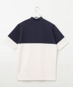 23区GOLF 【MEN】【UVケア】バイカラー 半袖モックネックシャツ