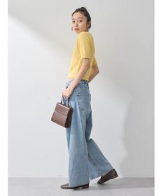 earth music&ecology ツイストブークレ半袖プルオーバー