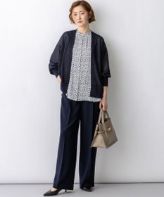 23区 L 【先行予約】シャイニーシアー フロントオープン カーディガン