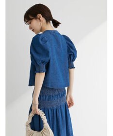 Green Parks ・ＳＵＧＡＲ　ＳＰＯＯＮ　デニムパフブラウス