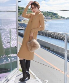 Tiaclasse 【安めぐみさん着用・新色追加】リブ切替ニットワンピース