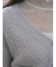 earth music&ecology ポコポコヤーンショートカーディガン