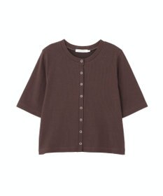 AMERICAN HOLIC 【マルチ機能】リブ半袖カーディガン