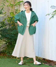 ANY リネンライクオックス フレアスカート