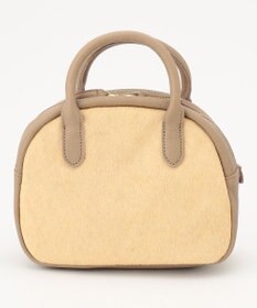 UNBILLION perche 牛革ハラコタイプ×ゴートハーフムーン2wayボストン