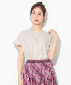 ANY 【洗える】ライトリネンクロスフレアスリーブ ブラウス