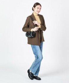 LeSportsac DENIM ROLL BAG/ブラックデニム/ブラックシェルパ