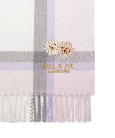 MOONBAT 【FUDGE11月号掲載】PAUL & JOE ACCESSOIRES クリザンテーム刺繍ムースタッチマフラー（パッケージ入り）