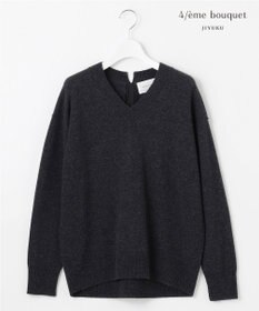 自由区 【カトリエムブーケ】Soyeux touche バックリボンプルオーバーニット