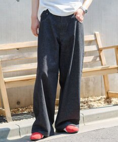 WEGO 【ユニセックス着用ITEM/SMLサイズ展開】エクストラバギーデニムパンツ
